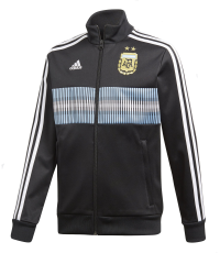 adidas Kid's AFA Argentina 3-Stripes Track Jacket (Large) Black/White