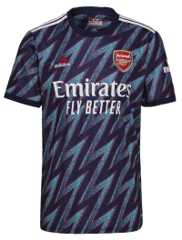 adidas Men's Arsenal Third Soccer Jersey 21/22 (XX-Large), Mystery Blue