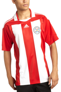 Paraguay Home Jersey (Scarlet, XLarge)