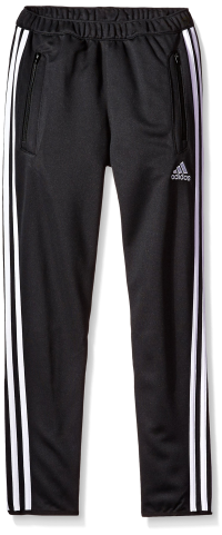 adidas Youth Tiro 13 Training Pant (Black/White, Youth Small)(8 Big Kids)