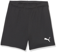 PUMA Kid's teamRISE 4" Shorts, Black Whit, XS