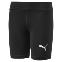 PUMA Unisex Child Basketball;Running;Pants;Legs;Graphic;Gym;Bike;Knit;Summer;Workout;Casual Shorts, Black, Medium US