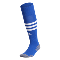 adidas 3-Stripe Hoop Soccer Socks (1-Pair) with Arch Compression for a Secure fit, Team Royal Blue/White, Large