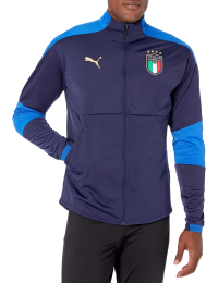 PUMA mens Figc Training Jacket w.z/P Jacket, Peacoat-team Power Blue, X-Large US