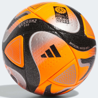 adidas FIFA Women's World Cup Pro Official Match Ball - The Choice for Elite Women's Soccer (Solar Orange/Black/Iron Metallic/Silver Metallic) Size 5