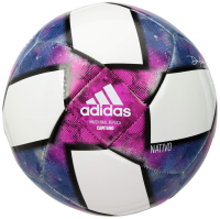 adidas Performance Champions League Finale 18 Capitano Soccer Ball, Light Pastel Green, Size 4