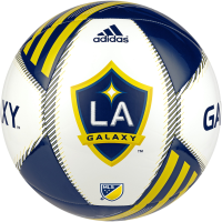 MLS Los Angeles Galaxy Men's Goal Soccer Ball, Size 5, White