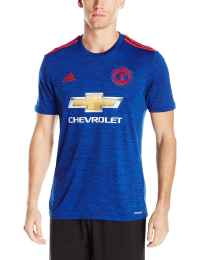 adidas International Soccer Manchester United Men's Jersey, X-Small, Blue/Red