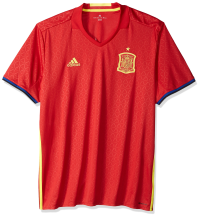 adidas International Soccer Spain Men's Jersey, X-Small, Red/Yellow