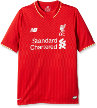 New Balance Kid's Liverpool Home Soccer Jersey 2015/2016 (Red) Youth Large