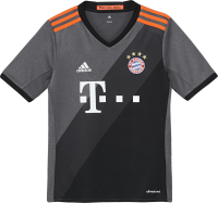 adidas Boys' Authentic Jersey, Granite/Grey/Black, X-Large