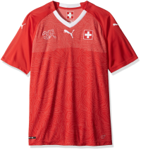 PUMA Men's Suisse Replica Jersey, Home red White, XXL