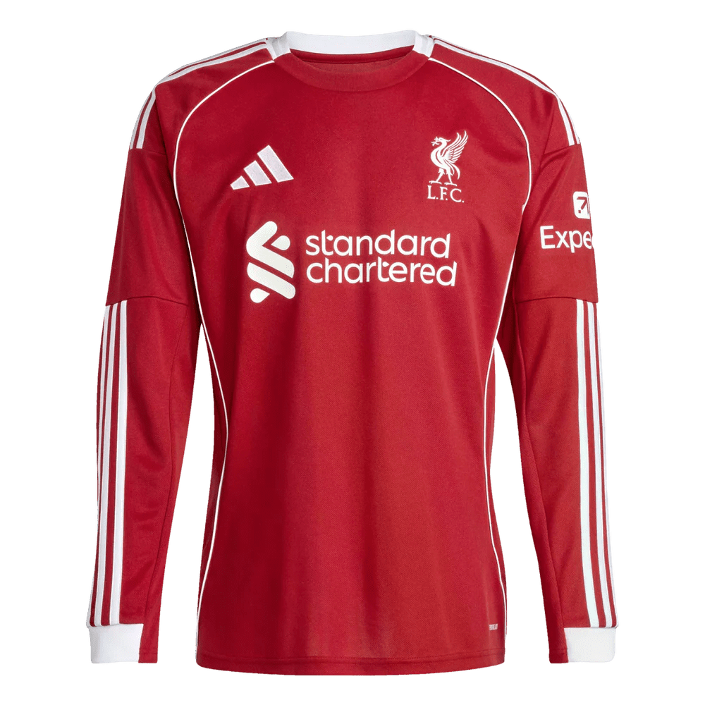 adidas Liverpool Home Men's L/S Soccer Jersey 25/26