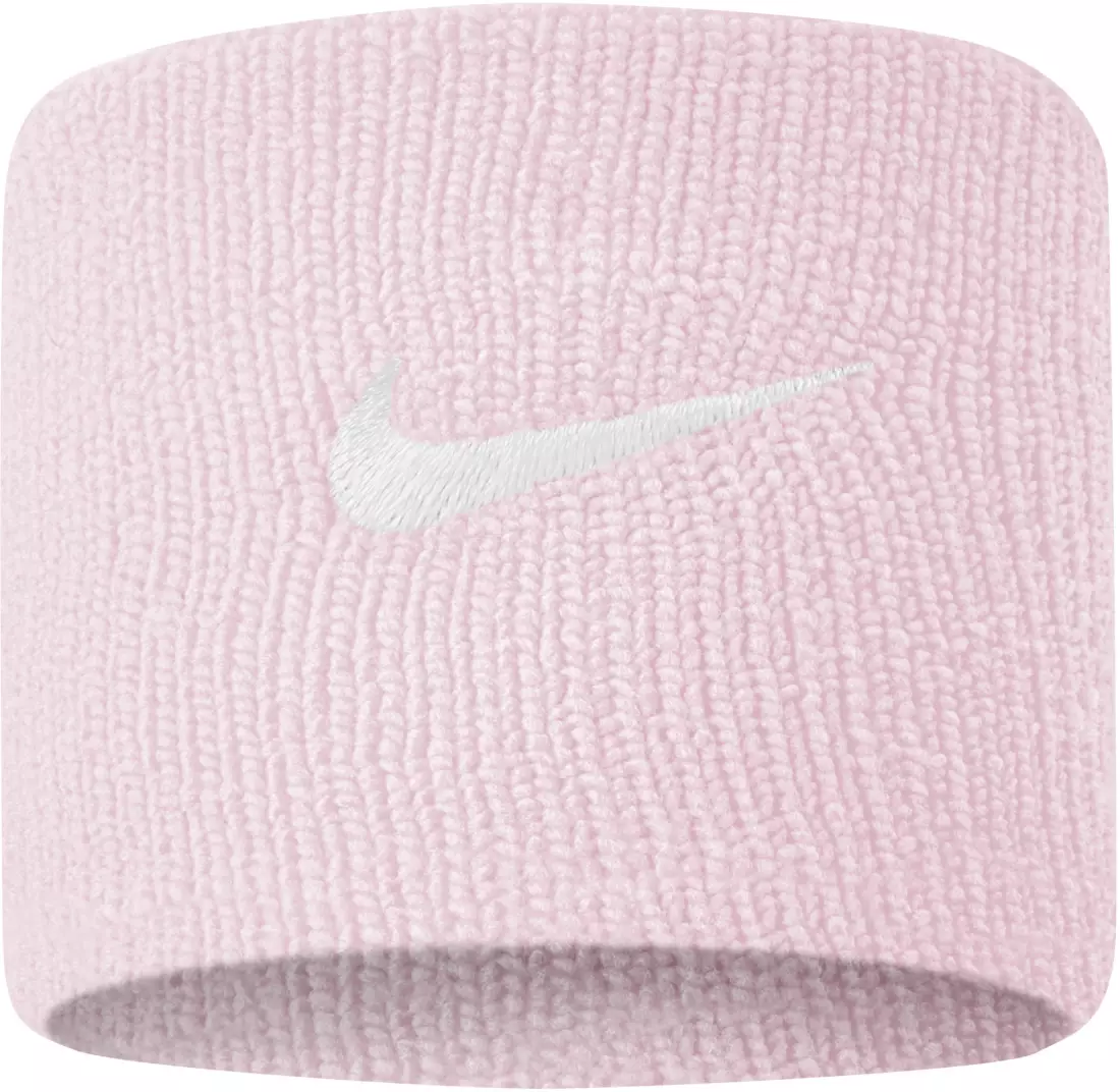 Nike Swoosh Wristbands  Light Pink- White