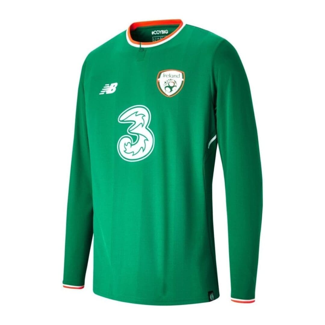 New Balance Ireland Men's Long Sleeve Home Jersey 2017/18