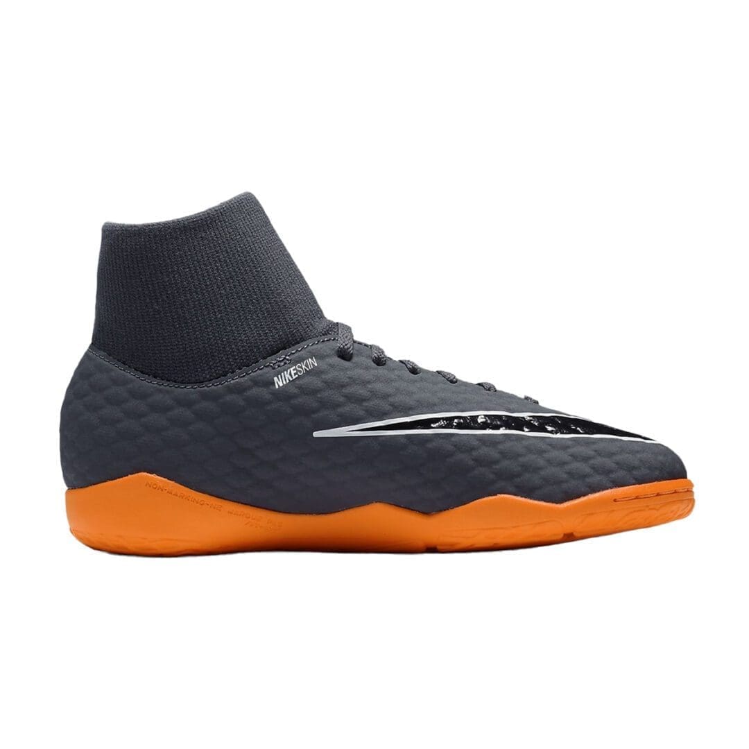Nike Jr Phantom X III Academy Youth Indoor Futsal Shoes (Dark Grey / Total Orange)