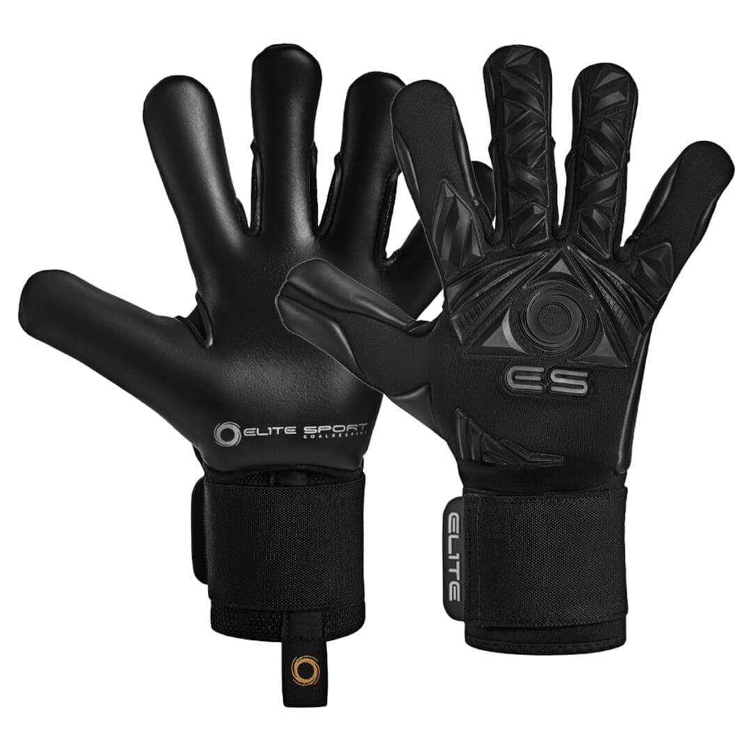 Elite Sport Revolution II Black Adult's Goalkeeper Gloves