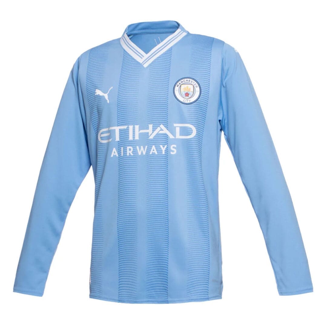 PUMA Manchester City Men's Stadium Long Sleeve Home Jersey 2023/24