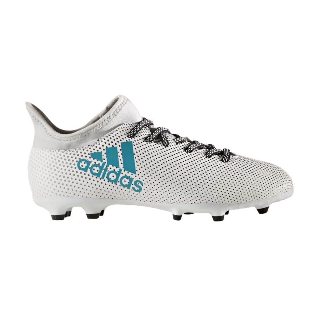 adidas Jr X 17.3 Youth Firm Ground Shoes (White)