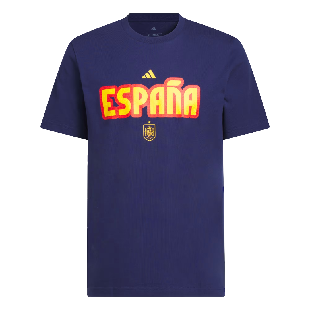 adidas World Cup Spain Men's Home Graphic Tee 26 - Dark Blue