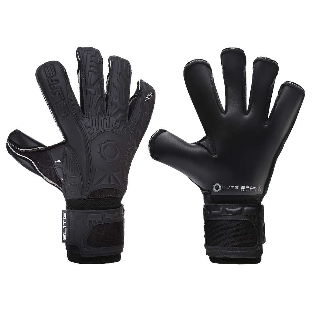 Elite Sport Black Solo Goalkeeper Gloves