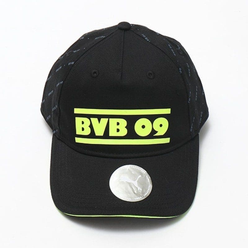 Puma BVB Legacy Football Baseball Cap - Black-Neon