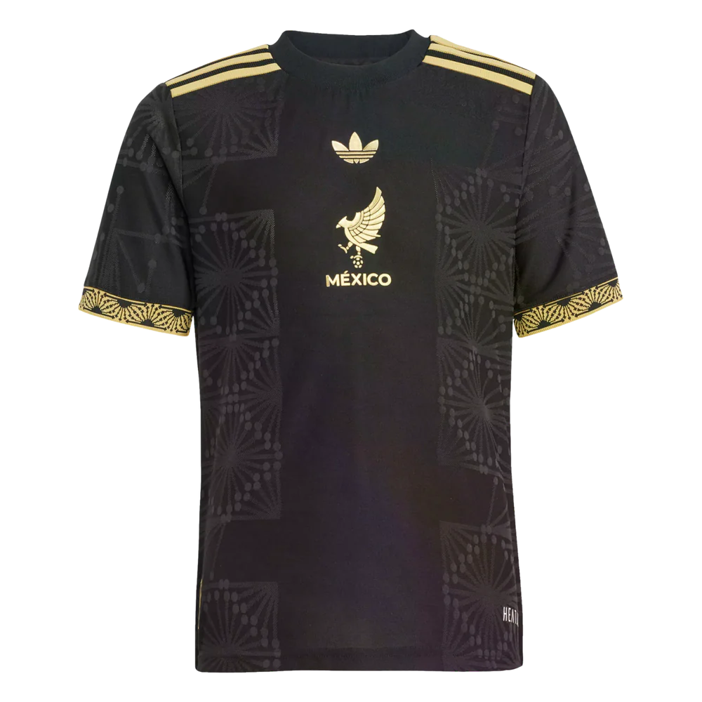 adidas Mexico Youth Gold Soccer Jersey 25